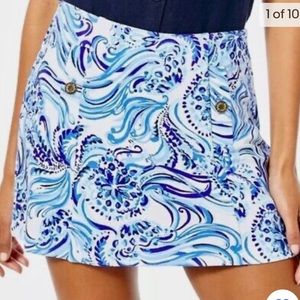 Lilly Pulitzer Madison Skort Resort White Don’t Be Jelly Size Small